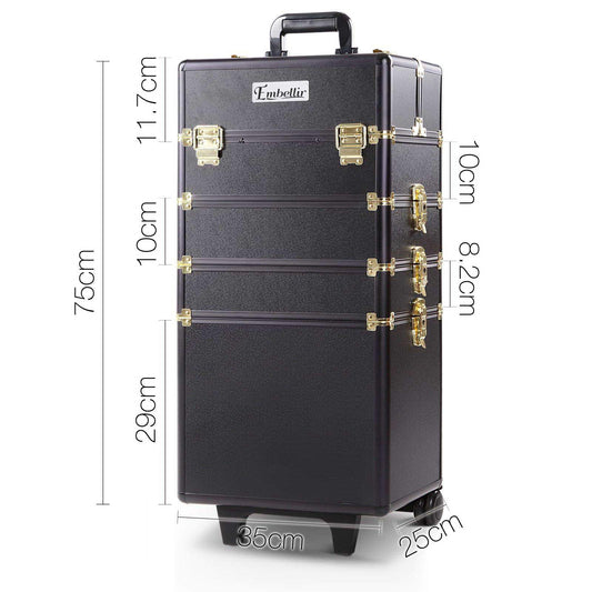 Embellir Makeup Case Beauty Trolley Cosmetic Organiser Box Travel